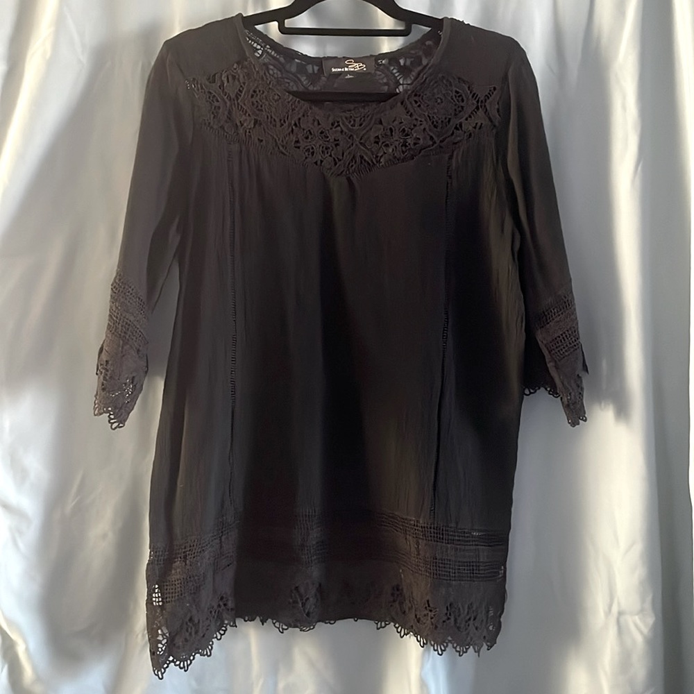Suzanne Betro, Large, black tunic top